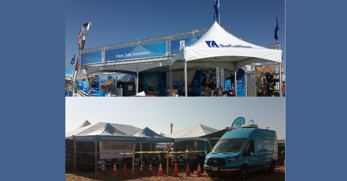  Public utility companies such as Pacific Gas & Electric, Southern California Gas, and Southern California Edison (not pictured) come to the World Ag Expo to meet their customers and help them save money.  Photos by Steve Newvine 