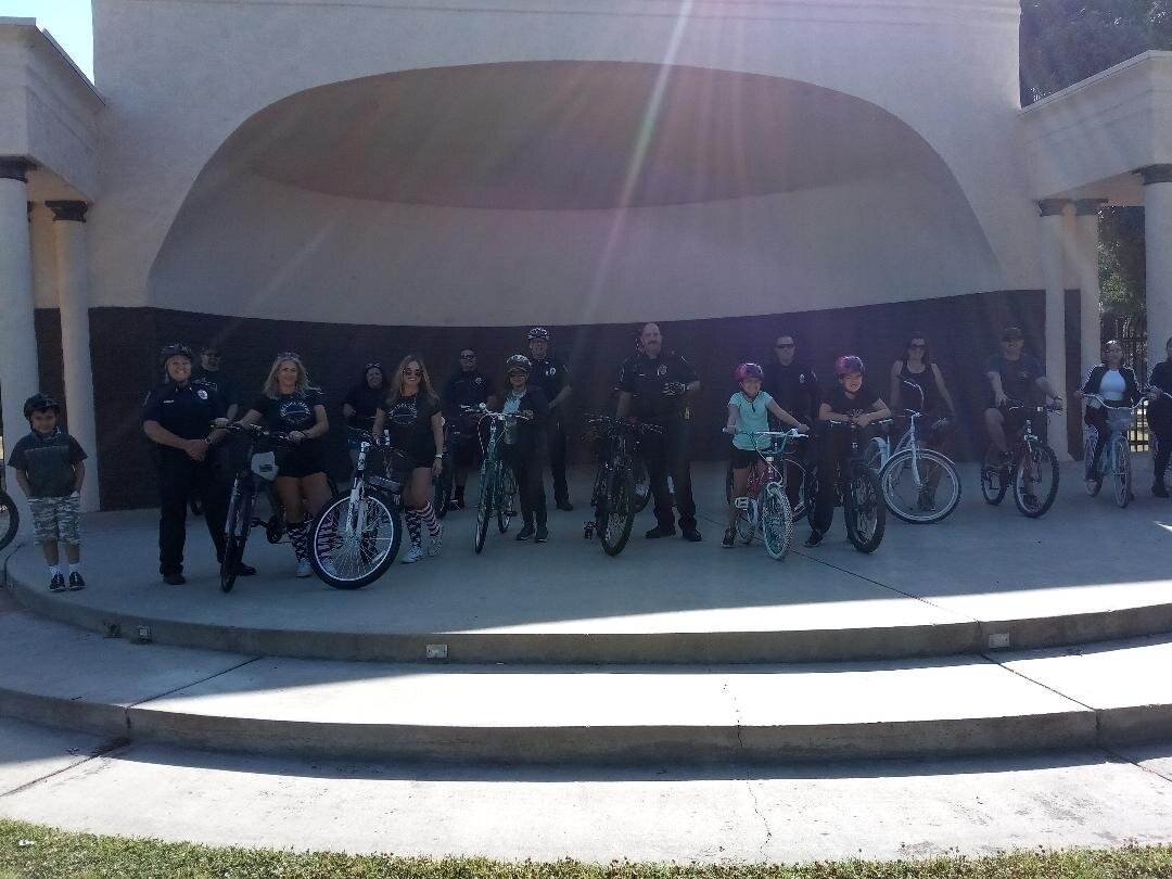  Pedaling with the Police began at the Merced Open Air Stage. Photo: Steve Newvine 