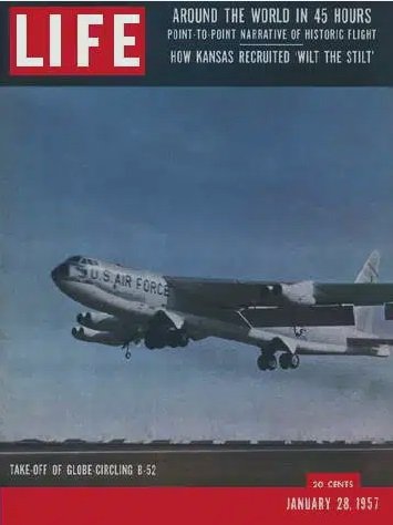  While the movie fan magazines may have had Natalie Wood on their covers in early 1957, Life Magazine was consumed with the story of the around-the-world flight with no landing for refueling. That flight began at Castle Air Force Base. To read more about it, go to: The Week Merced County Made the Cover of Life Magazine — Merced County Events 