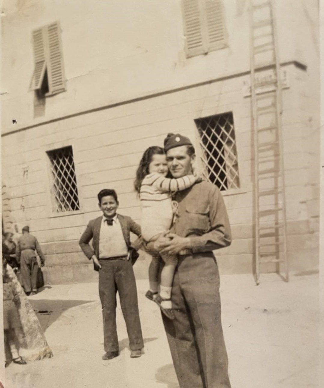  Private First Class Charlie Dean in a photo believed to be from a liberated Italy at the end of World War II. Photo: Newvine Personal Collection 