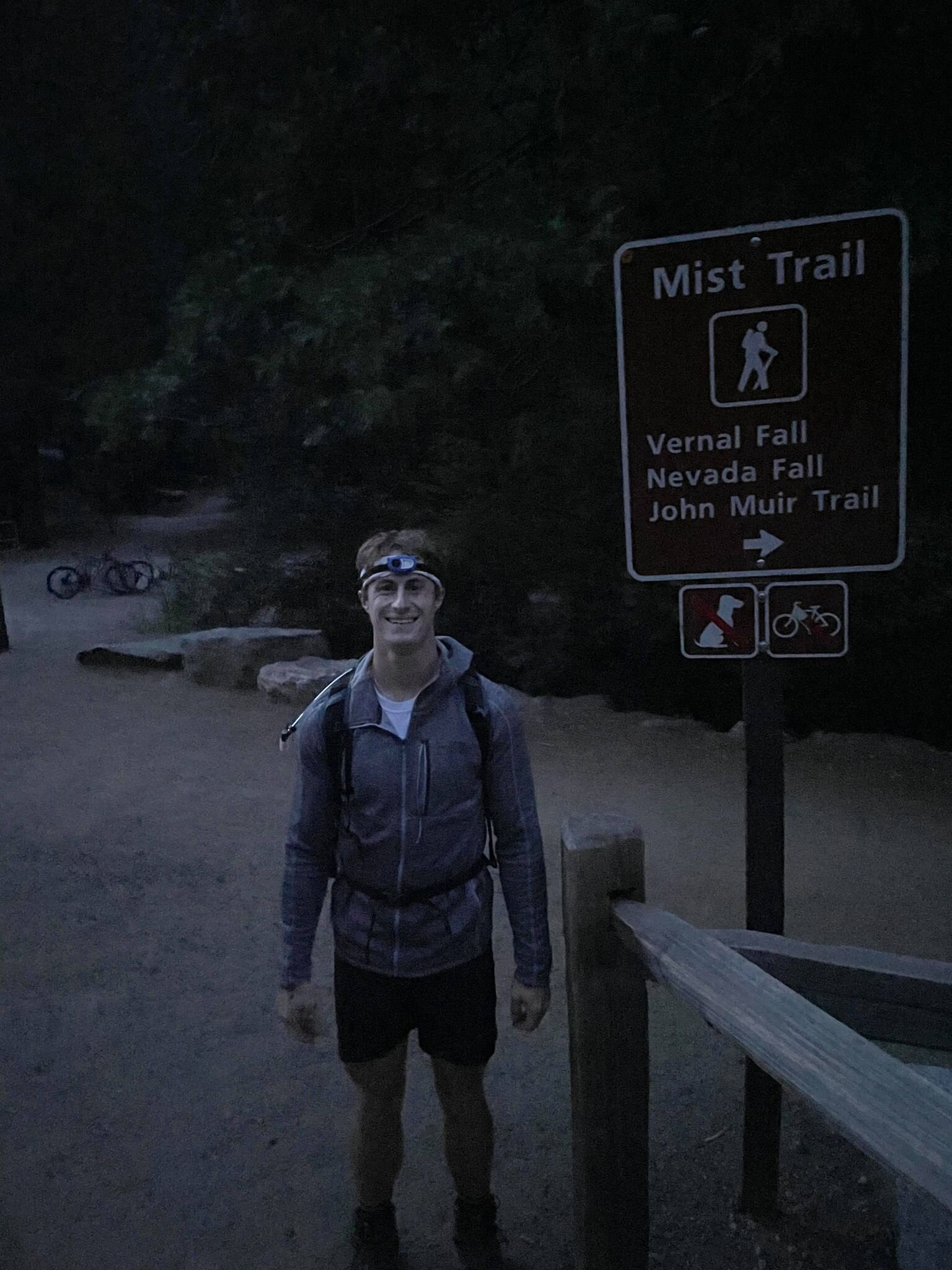  Brennen shortly upon entering Yosemite National Park. Photo: ValleyTough.com 