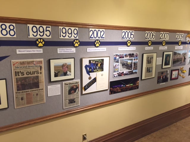 A Merced Sun Star front page with the latest news about construction of the newest UC campus. Photo by Steve Newvine