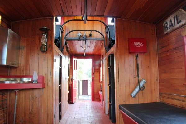 Inside the Caboose - PHOTO BY ADAM BLAUERT