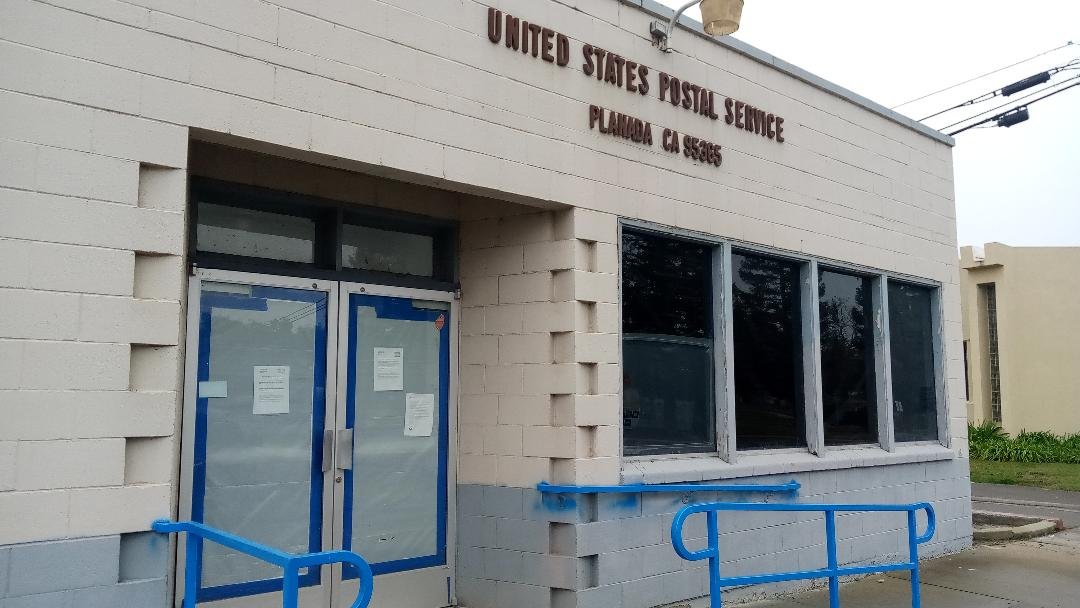  The U S Post Office in Planada closed immediately after the floods, and as of January 2024, remained closed. Photo: Steve Newvine 