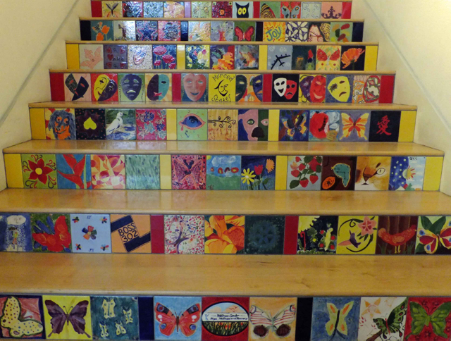 Stairs to upper levels - PHOTO BY ADAM BLAUERT