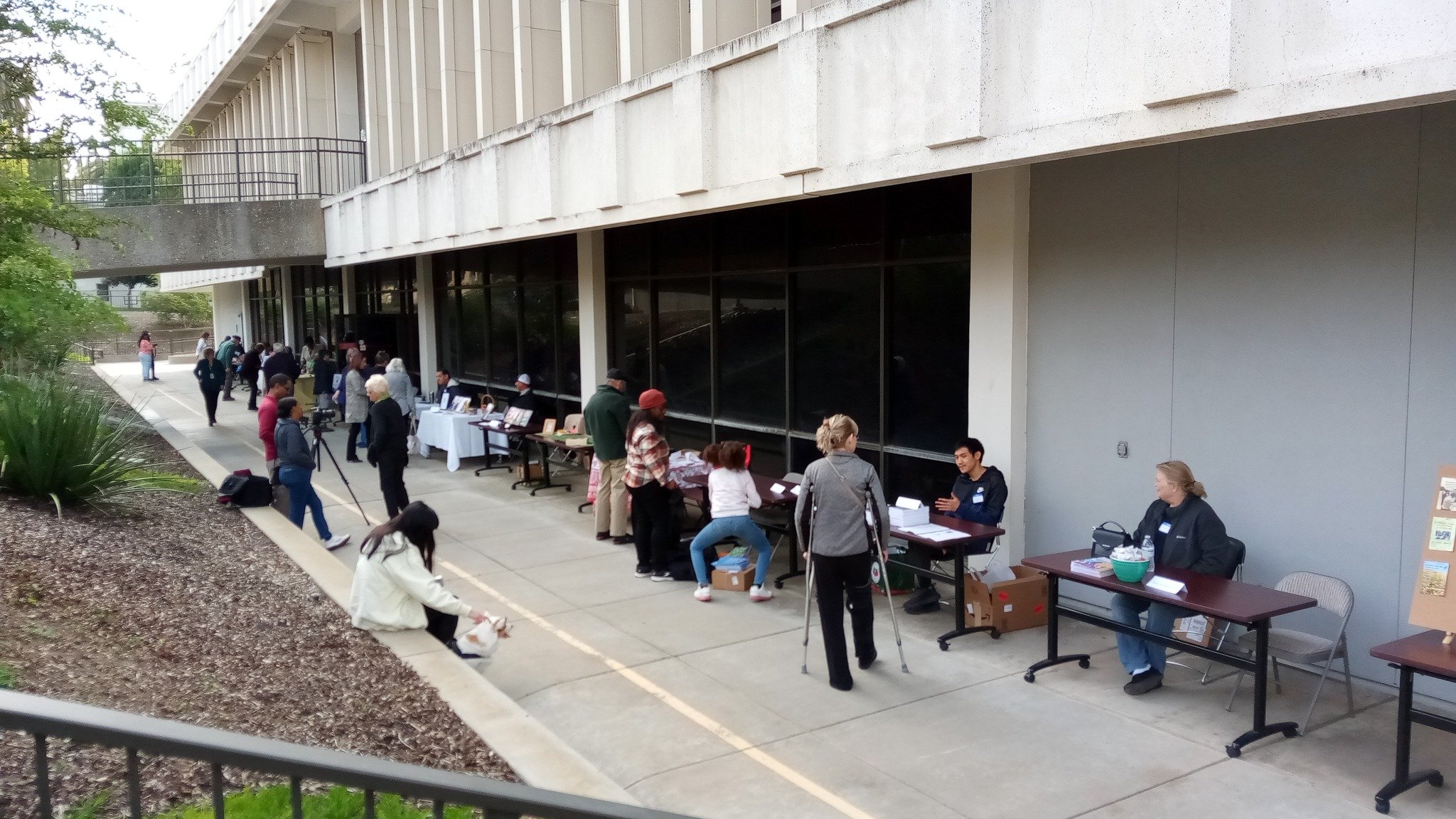  Writers and readers got together at the downtown Merced Library in early November for the first-ever Local Author Fair.  Photo:  Steve Newvine 