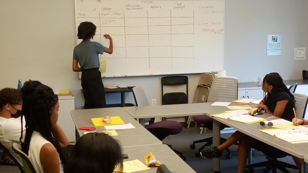 Incoming sophomores, juniors, and seniors took part in the six-week Summer Prep Academy. Photo: Steve Newvine