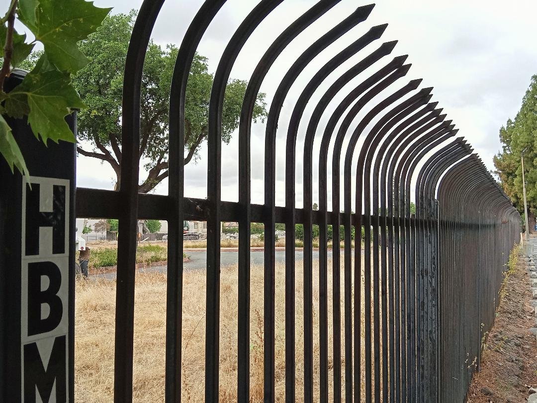  One former reporter for the Sun Star recalled the story of when this wrought iron fence was installed, some staff members called the building Fort Sun Star. Photo: Steve Newvine 